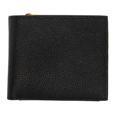 Shop Thom Browne Black Billfold Fold Out Wallet In 001 Black