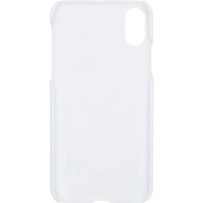 Shop Raf Simons White Logo Iphone X Case In 00010 White