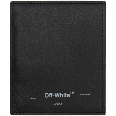 Shop Off-white Black Logo Card Holder In 1001 Blkwht