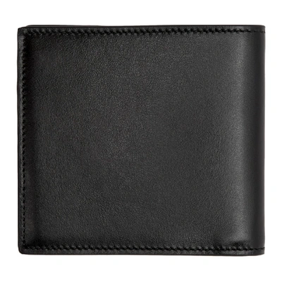 Shop Alexander Mcqueen Black Torn Skull Bifold Wallet In 1000 Black