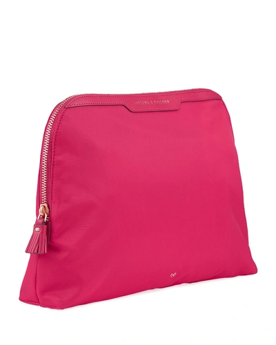 Shop Anya Hindmarch Lotions & Potions Cosmetics Bag, Hot Pink