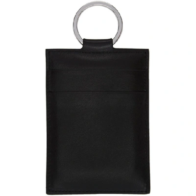 Shop Off-white Black Circle Off Puffy Card Holder In 1020 Blkred