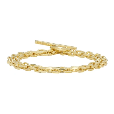 Shop All Blues Gold Polished Anchor Double Lap Bracelet