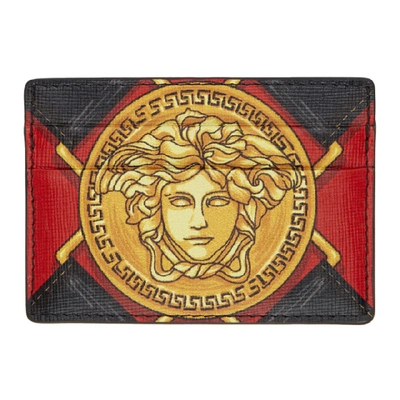 Shop Versace Black Bondage Card Holder In K016h Pasne