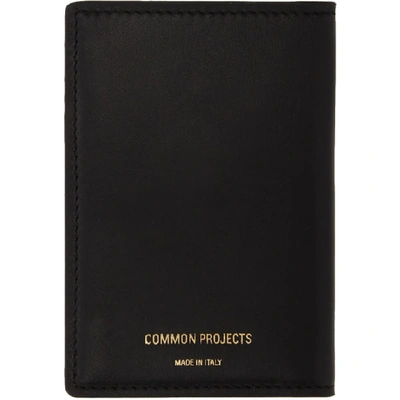 Shop Common Projects Black Folio Wallet In 7547 Black