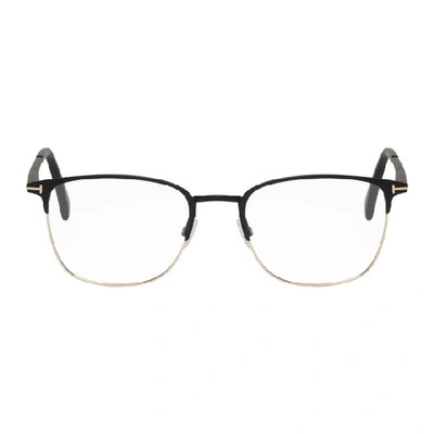 Shop Tom Ford Black Tf-5453 Glasses In 002matblack