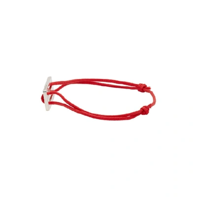 Shop Le Gramme Red Cord Le 25/10g Bracelet