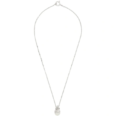 Shop Alan Crocetti Silver Pearl In Heat Necklace