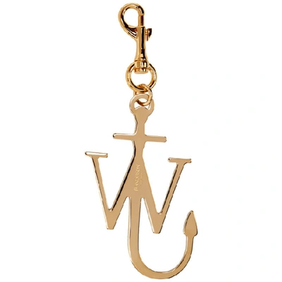 Shop Jw Anderson Yellow And Gold Anchor Keychain In 207 Lemon