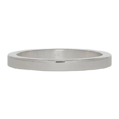 Shop Le Gramme Silver Polished 'le 3 Grammes' Ring