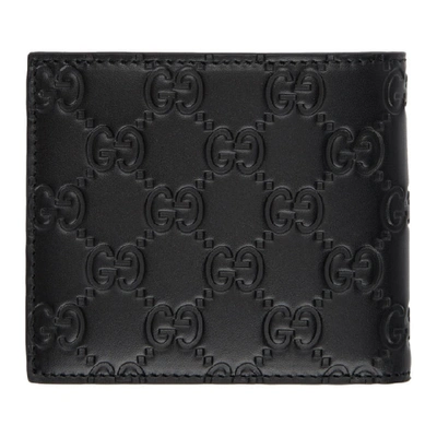 Shop Gucci Black  Signature Wallet In 1000 Black