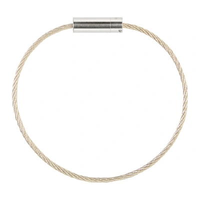 Shop Le Gramme Silver Slick Le 7 Grammes Cable Bracelet