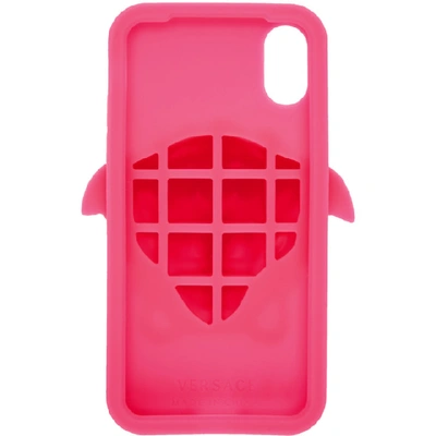 Shop Versace Pink Medusa Iphone X Case In D6l Pink
