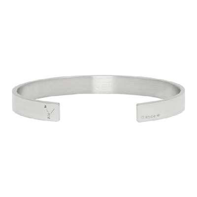 Shop Le Gramme Silver Polished 'le 21 Grammes' Ribbon Bracelet