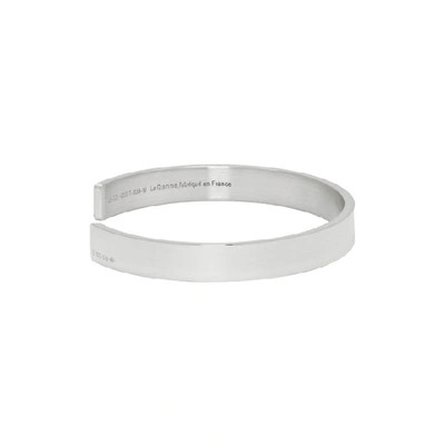 Shop Le Gramme Silver Polished 'le 21 Grammes' Ribbon Bracelet