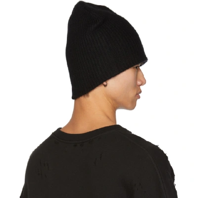 Shop Amiri Black Cashmere Star Beanie