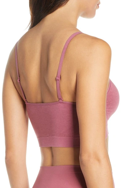 Shop Yummie Convertible Scoop Neck Bralette In Hawthorne Rose