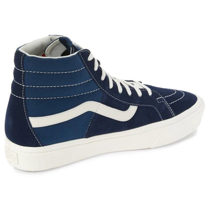 Shop Vans Comfycush Sk8-hi Split Sneaker In Dress Blues/ Gibraltar Sea