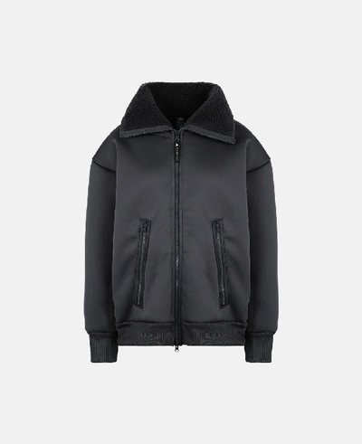 Shop Stella Mccartney Black Fleece Jacket