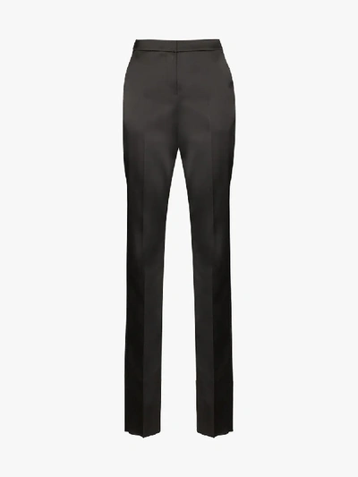Shop We11 Done We11done Slim Fit Tailored Trousers In Black