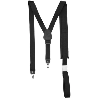 Shop Ader Error Black Army Suspenders In Blck Black