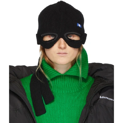 Shop Ader Error Black Ninja Turtle Beanie In Blck Black