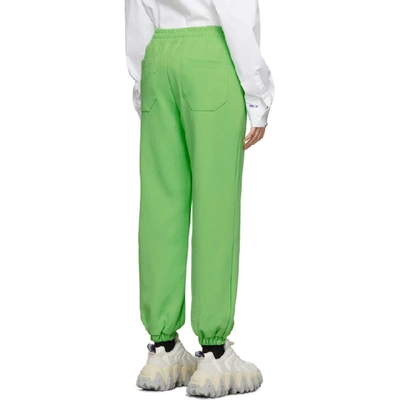 ADER ERROR 绿色 STONE LOGO 运动裤