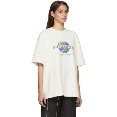 Shop Ader Error White Oversized Earth T-shirt In Whte White