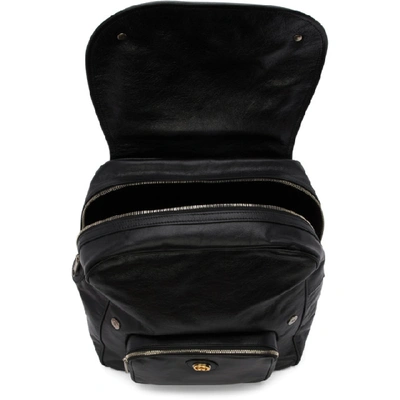 Shop Gucci Black Fuffy Backpack In 1000 Black
