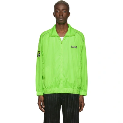 Shop Misbhv Green Europa Track Jacket In Neon Green