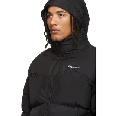 Shop Ader Error Black Down Dup Puffer Jacket