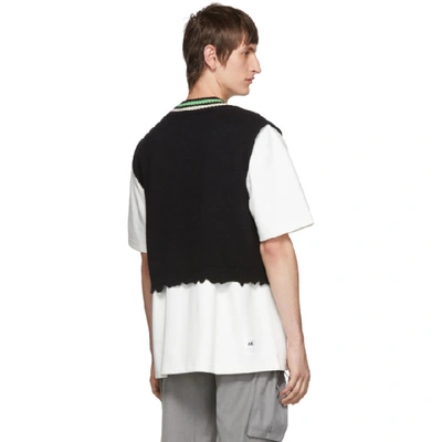 Shop Ader Error Black Wool Cinder Vest