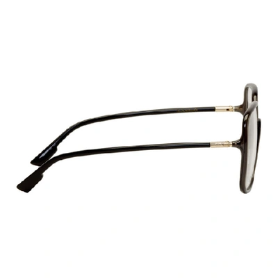Shop Dior Black Sostellaire01 Glasses In 0kb7 Grey