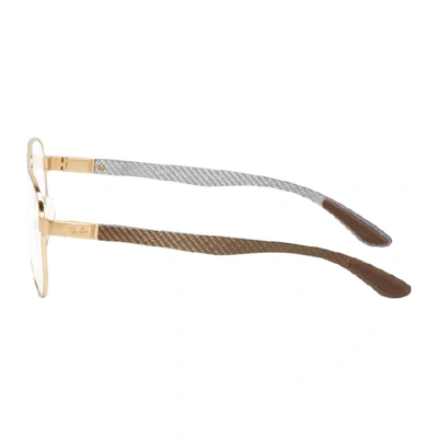 Shop Dior Gold Metal Aviator Glasses In 0ddb Gold C