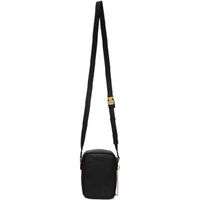 Shop Fendi Black Small Studded Karl Messenger Bag