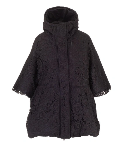 Shop Valentino Black Polyamide Coat