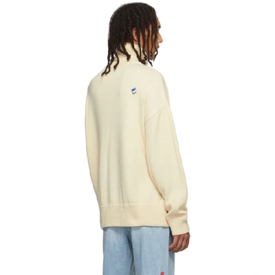 Shop Ader Error Off-white Wool Mount Turtleneck In Ivory