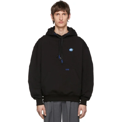 Shop Ader Error Black Stone Logo Hoodie