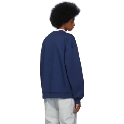 Shop Ader Error Navy Versal Sweatshirt