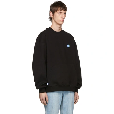 Shop Ader Error Black Stone Logo Sweatshirt