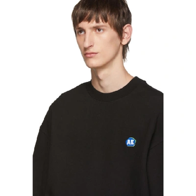 Shop Ader Error Black Stone Logo Sweatshirt