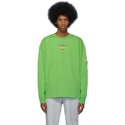 Shop Ader Error Green Scene Long Sleeve T-shirt In Neon Green