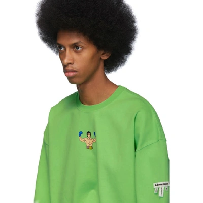 Shop Ader Error Green Scene Long Sleeve T-shirt In Neon Green