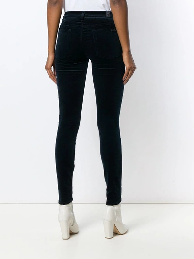 Shop 7 For All Mankind Skinny Trousers In Blue