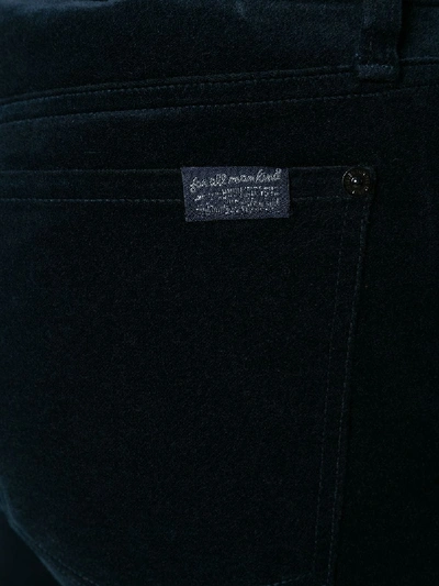 Shop 7 For All Mankind Skinny Trousers In Blue