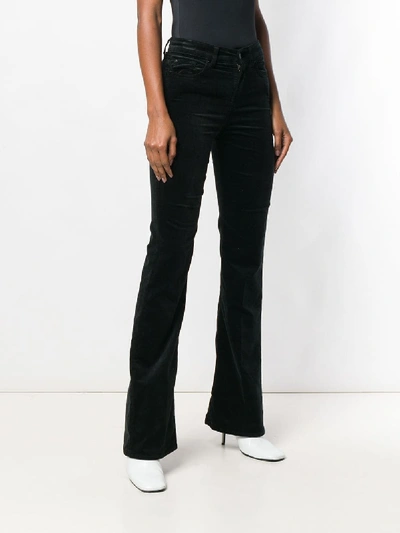 Shop 7 For All Mankind Lisha Flared Trousers In Black