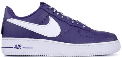 Pre-owned Nike  Air Force 1 Low Nba Court Purple In Court Purple/white