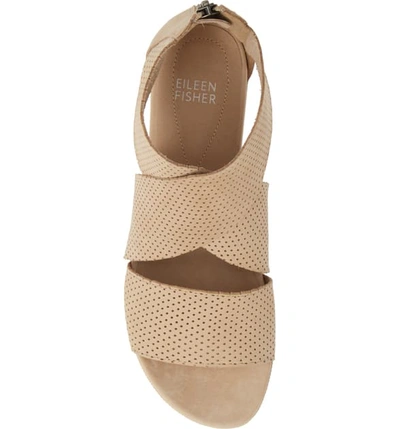 Shop Eileen Fisher Sport Sandal In Lino Nubuck Leather