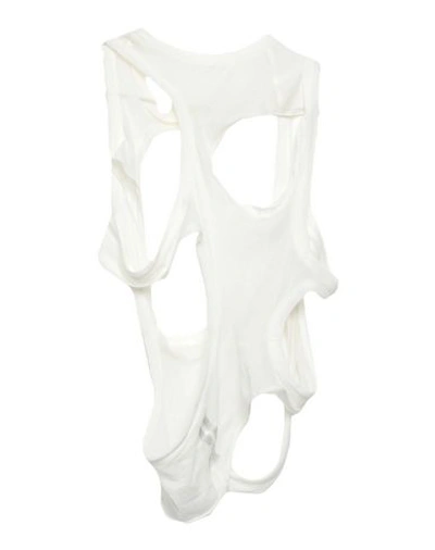 Shop Rick Owens Tank Top In White