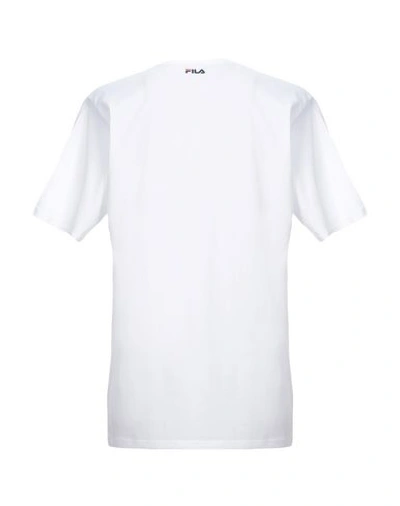 Shop Fila Man T-shirt White Size L Cotton
